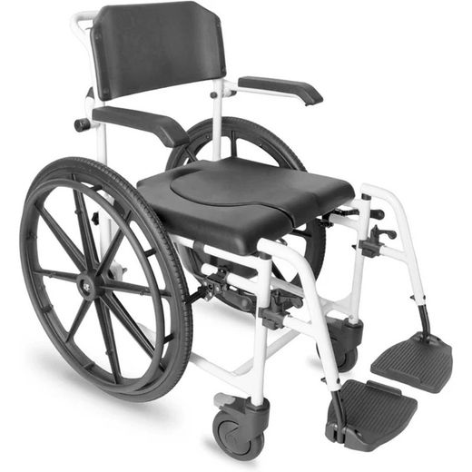 Silla de Ruedas para Ducha Autopropulsable con Inodoro de kmina