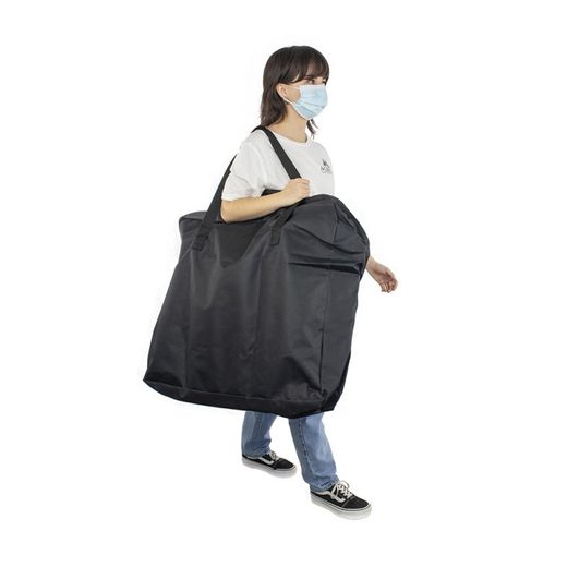 Silla de ruedas para tránsito Plegable de Aluminio negro Saturno