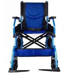 Silla de ruedas, Plegable de Aluminio Freno en manetas Pirámide