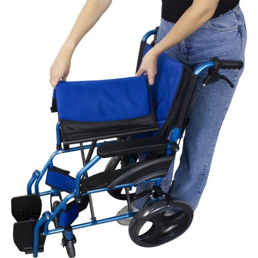 Silla de ruedas, Plegable de Aluminio Freno en manetas Pirámide