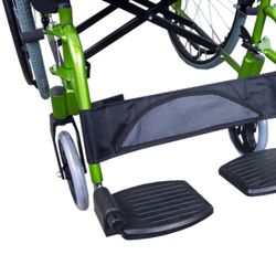 Silla de ruedas plegable de Aluminio  Respaldo partido  Bolonia