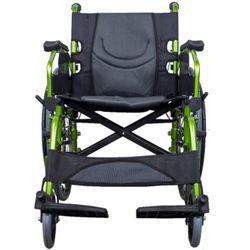 Silla de ruedas plegable de Aluminio  Respaldo partido  Bolonia