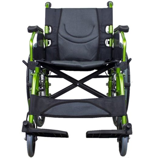 Silla de ruedas plegable de Aluminio  Respaldo partido  Bolonia