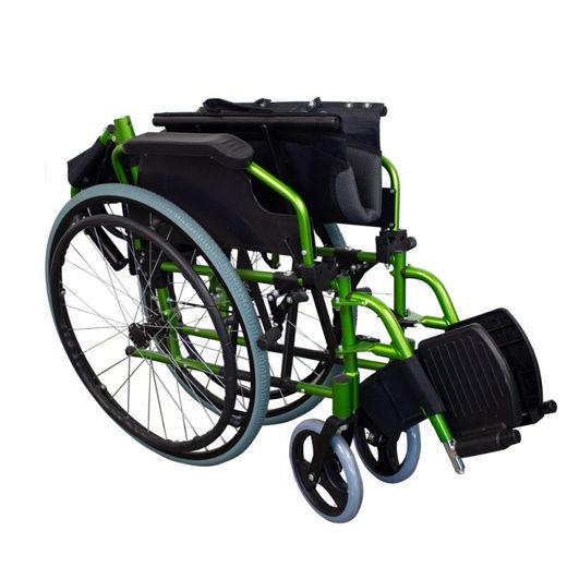 Silla de ruedas plegable de Aluminio  Respaldo partido  Bolonia