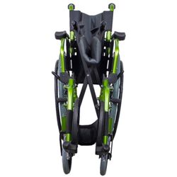 Silla de ruedas plegable de Aluminio  Respaldo partido  Bolonia