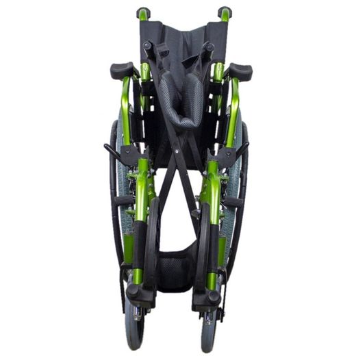 Silla de ruedas plegable de Aluminio  Respaldo partido  Bolonia