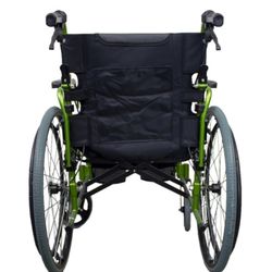 Silla de ruedas plegable de Aluminio  Respaldo partido  Bolonia