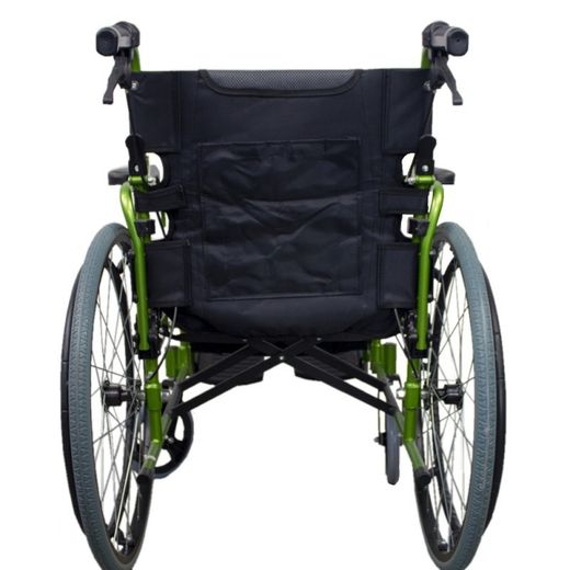 Silla de ruedas plegable de Aluminio  Respaldo partido  Bolonia