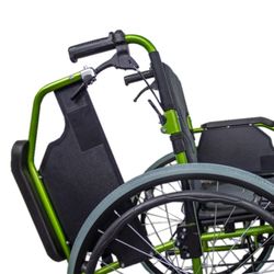 Silla de ruedas plegable de Aluminio  Respaldo partido  Bolonia