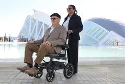 Silla de Ruedas Plegable y Ligera, Ruedas Transporte Kmina Pro