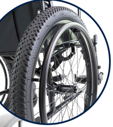 Silla de Ruedas Todoterreno Plegable KMINA K10077