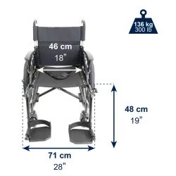 Silla de Ruedas Todoterreno Plegable KMINA K10077