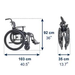 Silla de Ruedas Todoterreno Plegable KMINA K10077