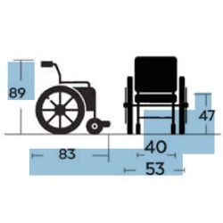 Silla de traslado Giro, de aluminio