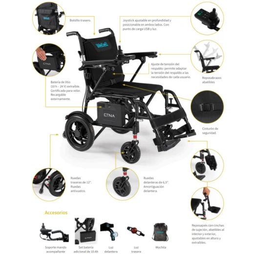 Silla eléctrica Etna, compacta y ultraligera
