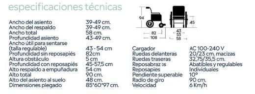 Silla eléctrica Tron Plus, reclinable y basculante eléctrica