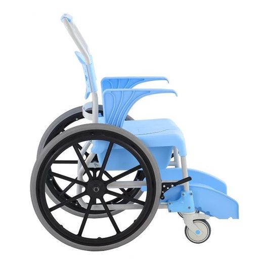 Silla para baño y WC autopropulsable Moem.