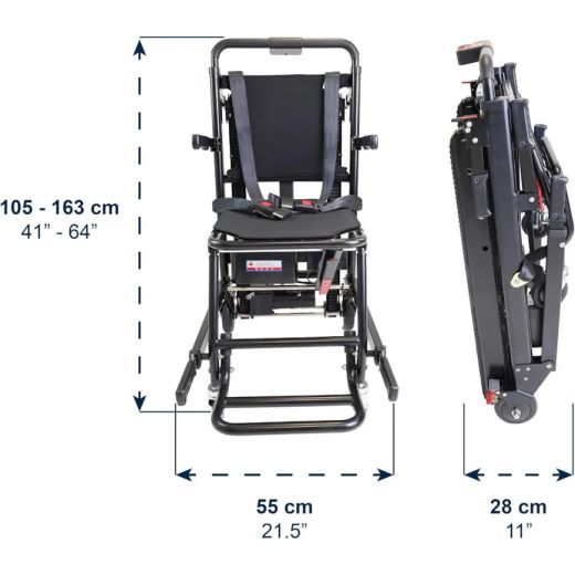 Silla Salvaescaleras Portátil Eléctrica, Silla Sube Escaleras para Adultos Kmina K40067