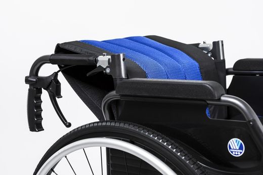 Silla  D200 Split  de transito rueda grande, de aluminio