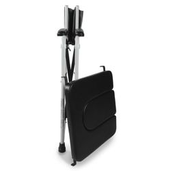Silla WC inodoro, Plegable ,Con tapa ,acero cromado Ebro