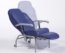 Sillón de descanso normandie con respaldo reclinable y reposapiés elevable