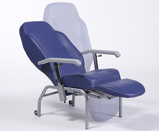Sillón de descanso normandie con respaldo reclinable y reposapiés elevable