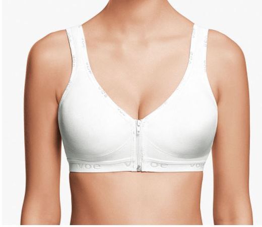 Sujetador Nuha, en algodón con cierre frontal y tirantes alcolchados.