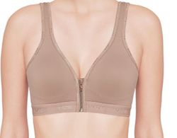 Sujetador Nuha, en algodón con cierre frontal y tirantes alcolchados.