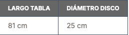 Tabla transferencia glyder original