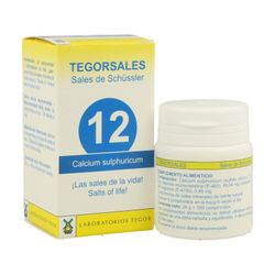 Tegorsal 12 Calcium sulphuricum - sulfato cálcico - Sales de schüssler