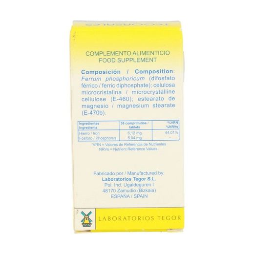Tegorsal 3 Ferrum phosporicum - Sales de schüssler