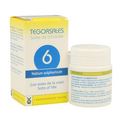 Tegorsal 6 Kalium sulphuricum - sulfato de potasio - Sales de schüssler