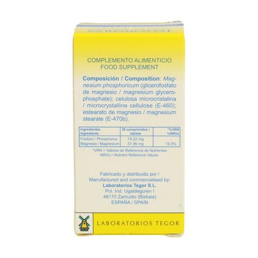 Tegorsal 7  Magnesium phosphoricum - glicerofosfato de magnesio - Sales de schüssler