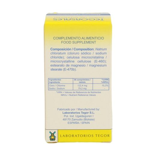 Tegorsal 8 Natrium chloratum - cloruro sódico - Sales de schüssler
