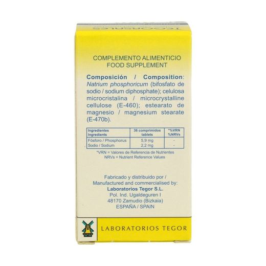 Tegorsal 9 Natrium phosphoricum - bifosfato de sodio - Sales de schüssler