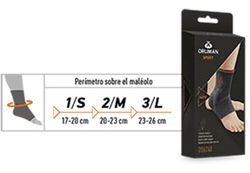 Tobillera elástica con almohadillas de gel Orliman OS6240