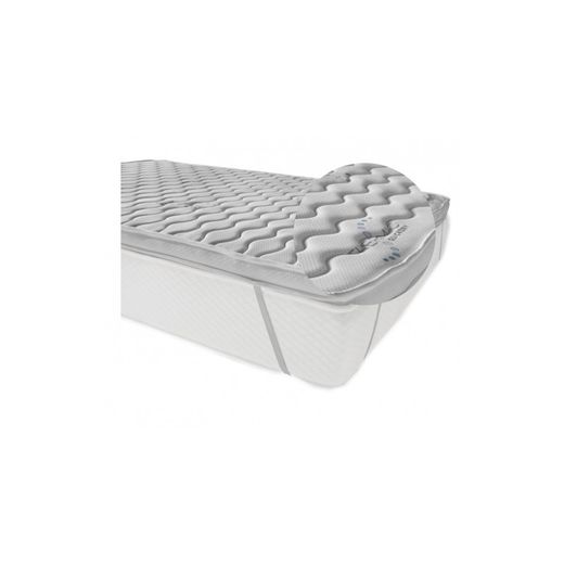 Topper sobrecolchón Confort ,Dos caras  Alto 5cm de  Lino natural de Vicosoft transpirable