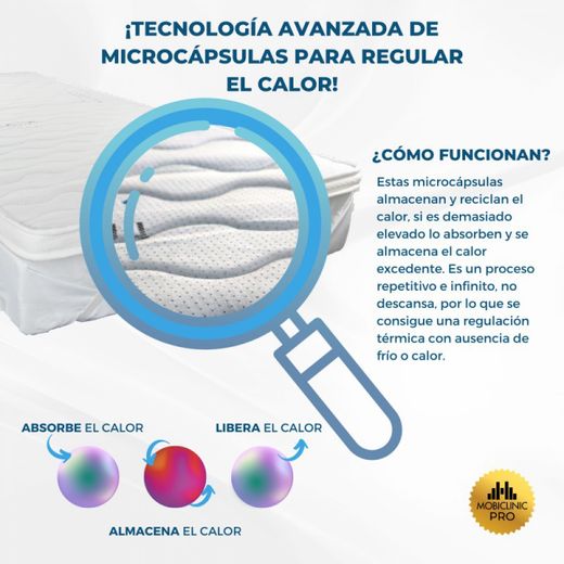 Topper sobrecolchón Confort ,Dos caras  Alto 5cm de  Lino natural de Vicosoft transpirable