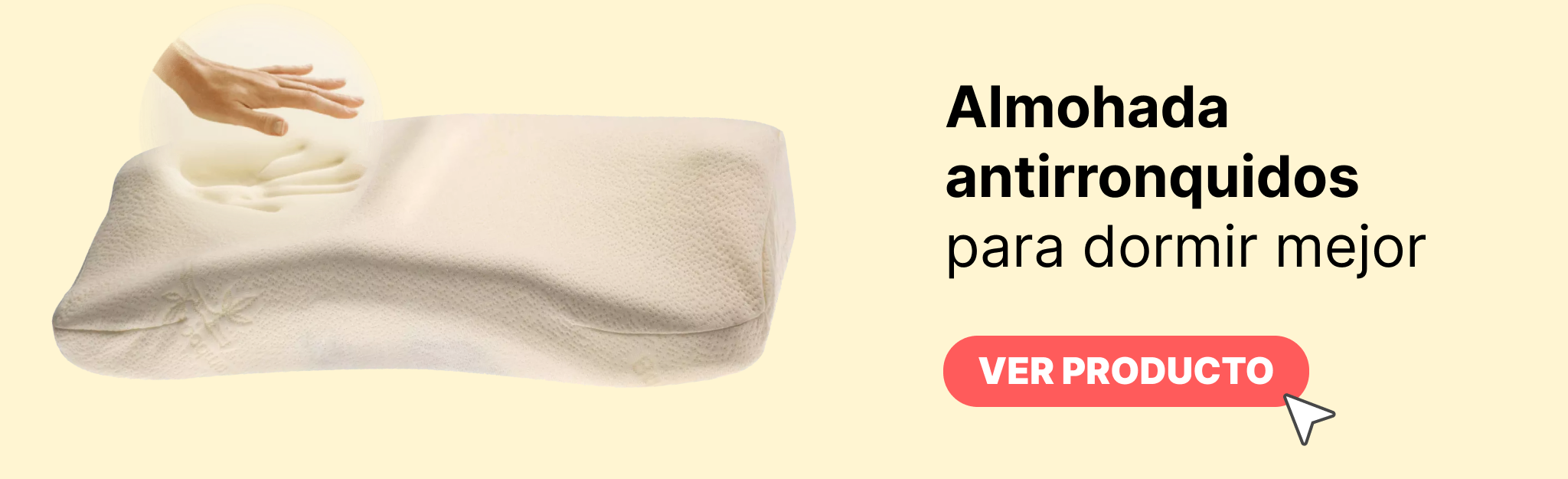 Almohada antirronquidos